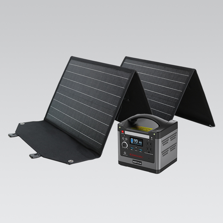 太陽光発電ポータブル電源システム 蓄電池SPI-320A+ソーラーパネルTYH